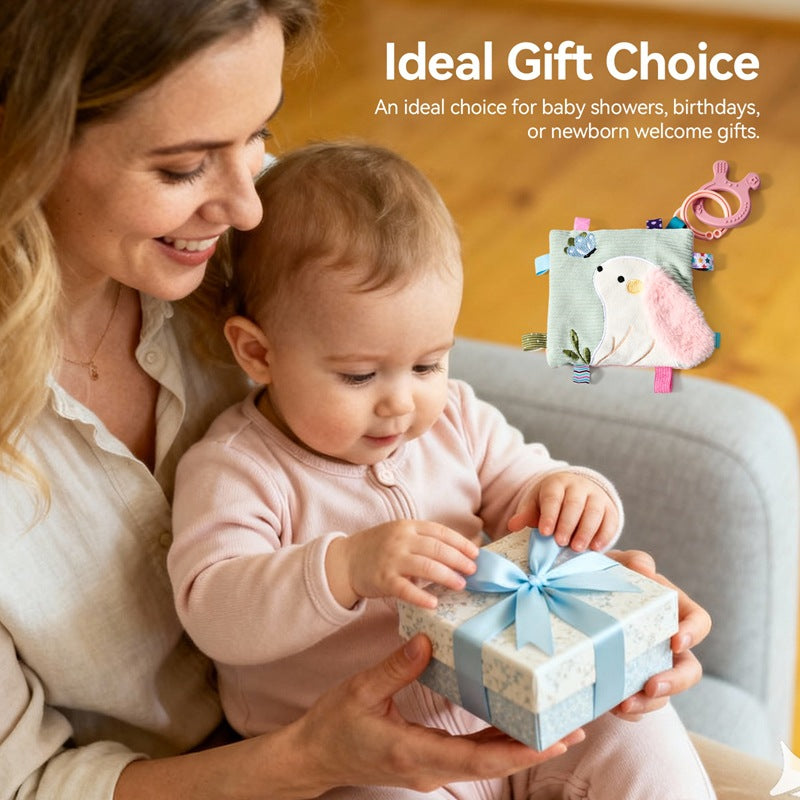 Cross-Border New Model Abebe Baby Toy Animal Comfort Towel, Portable and Hangable, Soft Baby Sleeping Companion Comfort Towel - image 4