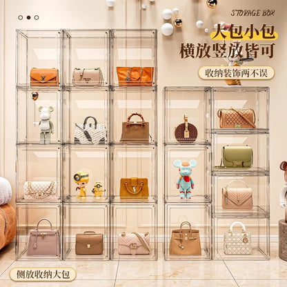 Bag Storage Transparent Cosmetics Storage Box Hand-Made Display Cabinet Book Toy Blind Box Display Box Acrylic Box - image 2
