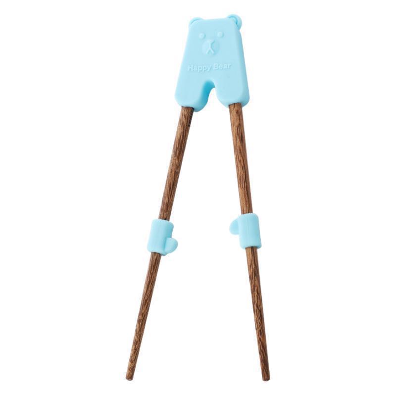 Children's Training Chopsticks Chicken Wing Wood Baby Eating Wooden Chopsticks 18cm Silicone Learning Chopsticks Tableware Wholesale Food Grade - image 5