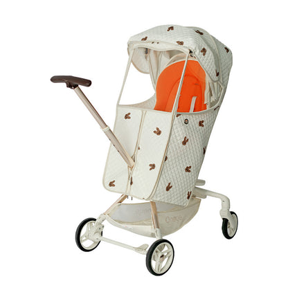 Maruya T6 Baby Walking Artifact Windproof Cover Winter Windproof Autumn and Winter Baby Walking Warm Baby Winter Universal Stroller Rain Cover - image 5