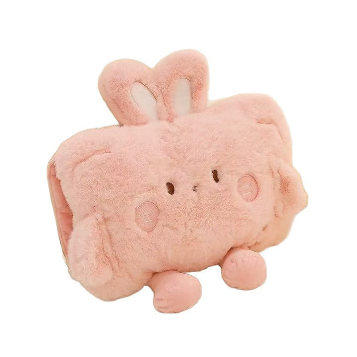 National Standard Hot Water Bottle Explosion-Proof Removable Plush Hot Water Bottle Winter Cartoon Hand Warmer Baby Warmer Factory Direct Supply - image 5