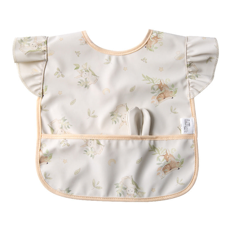 Baby Bibs, Baby Food Supplements, Waterproof and Anti-Dirty Kidsren's Rice Pockets, Sleeveless Reverse Dressing [Ready Stock Wholesale] - image 5