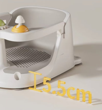 Baby Bath Seat Non-slip Soft Toddler Bath Chair Suction Cups