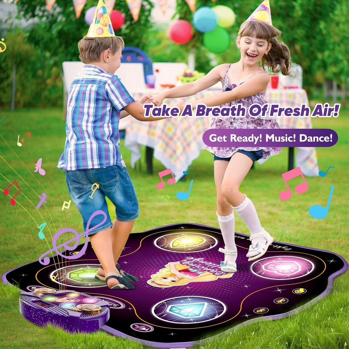Dance Mat Toys for 3-12 Year Old Kids Electronic Dance Pad