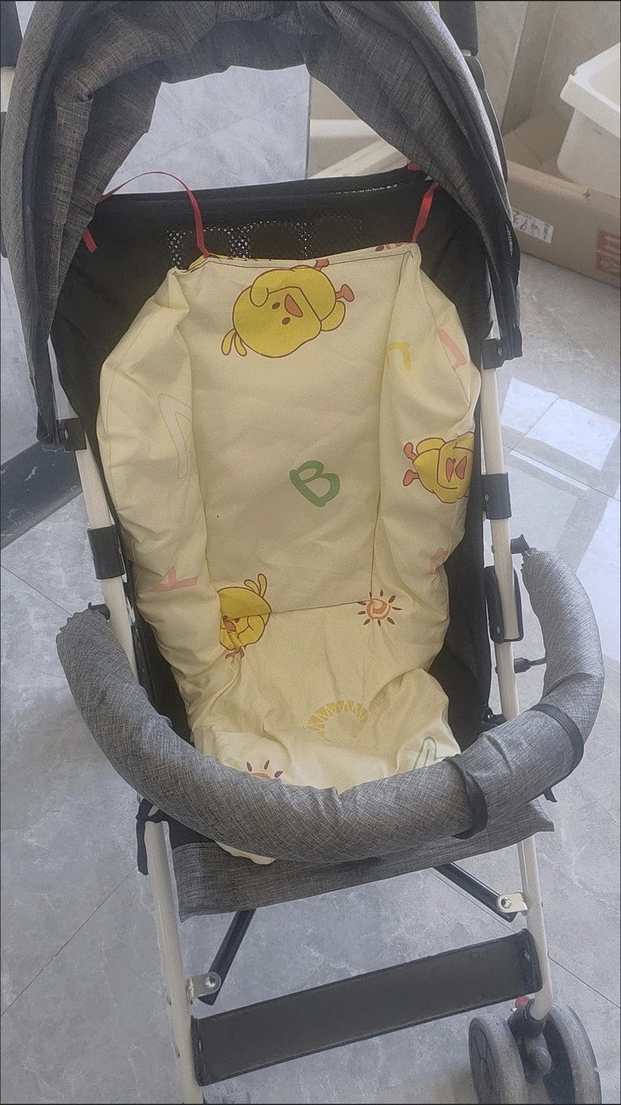 Foldable Baby Stroller Pram Pushchair with Sunshade Foot Brake