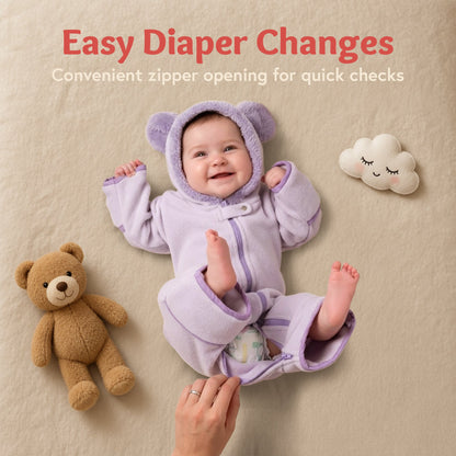 Baby Bear Fleece Bunting