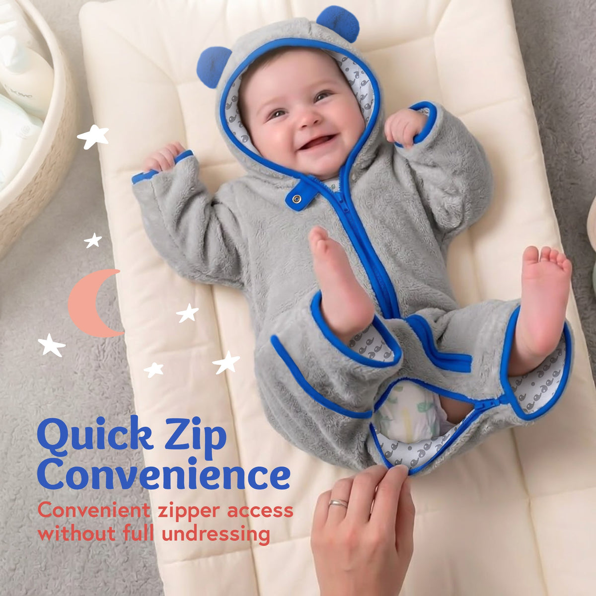 Baby Bear Furry Bunting