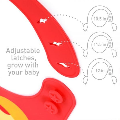 Marcus & Marcus Silicone Baby Bib – BPA-Free Adjustable Feeding Bib with Crumb Catcher