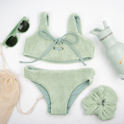 JBØRN Baby Girl Crinkle Bikini