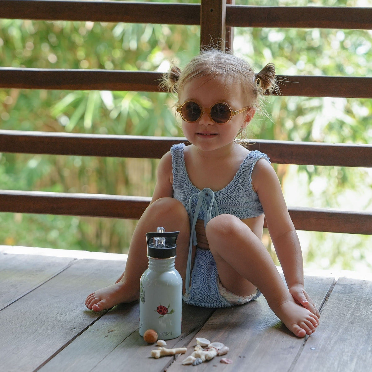 JBØRN Baby Girl Crinkle Bikini