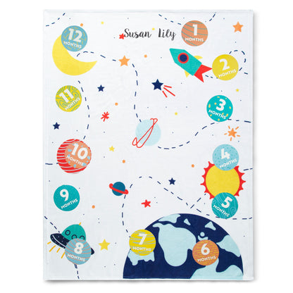 Personalized Milestone Baby Blanket