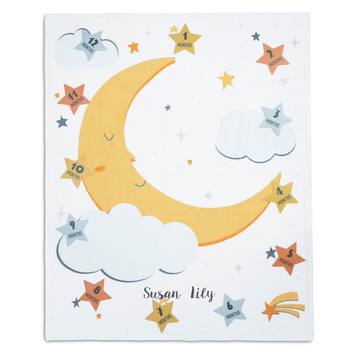 Personalized Milestone Baby Blanket