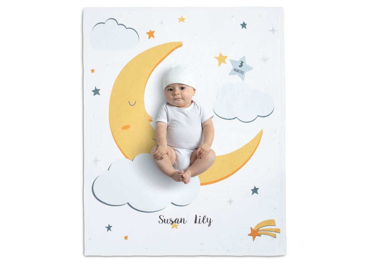 Personalized Milestone Baby Blanket