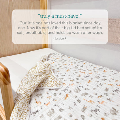 essentials cotton muslin dream blanket