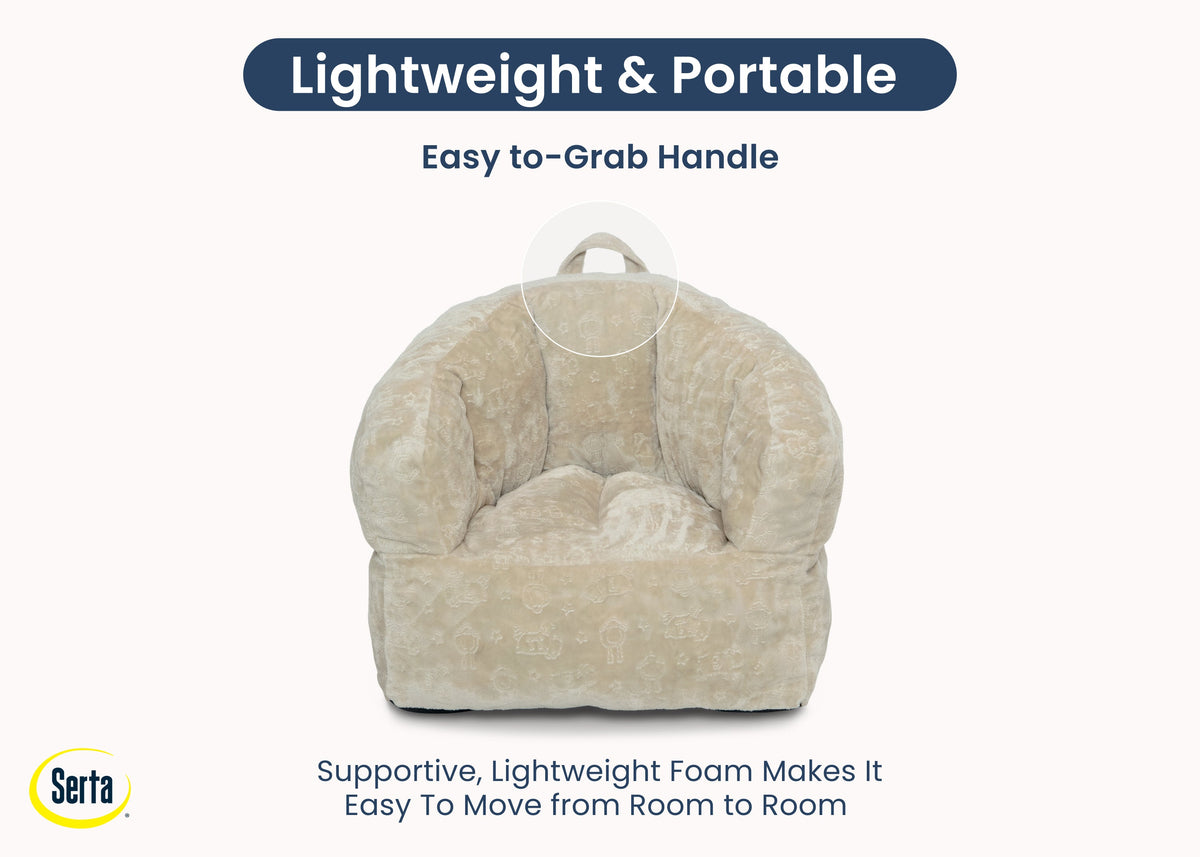 Kids Plush Barrel Chair