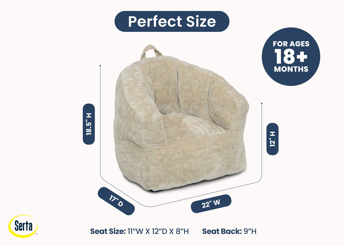 Kids Plush Barrel Chair