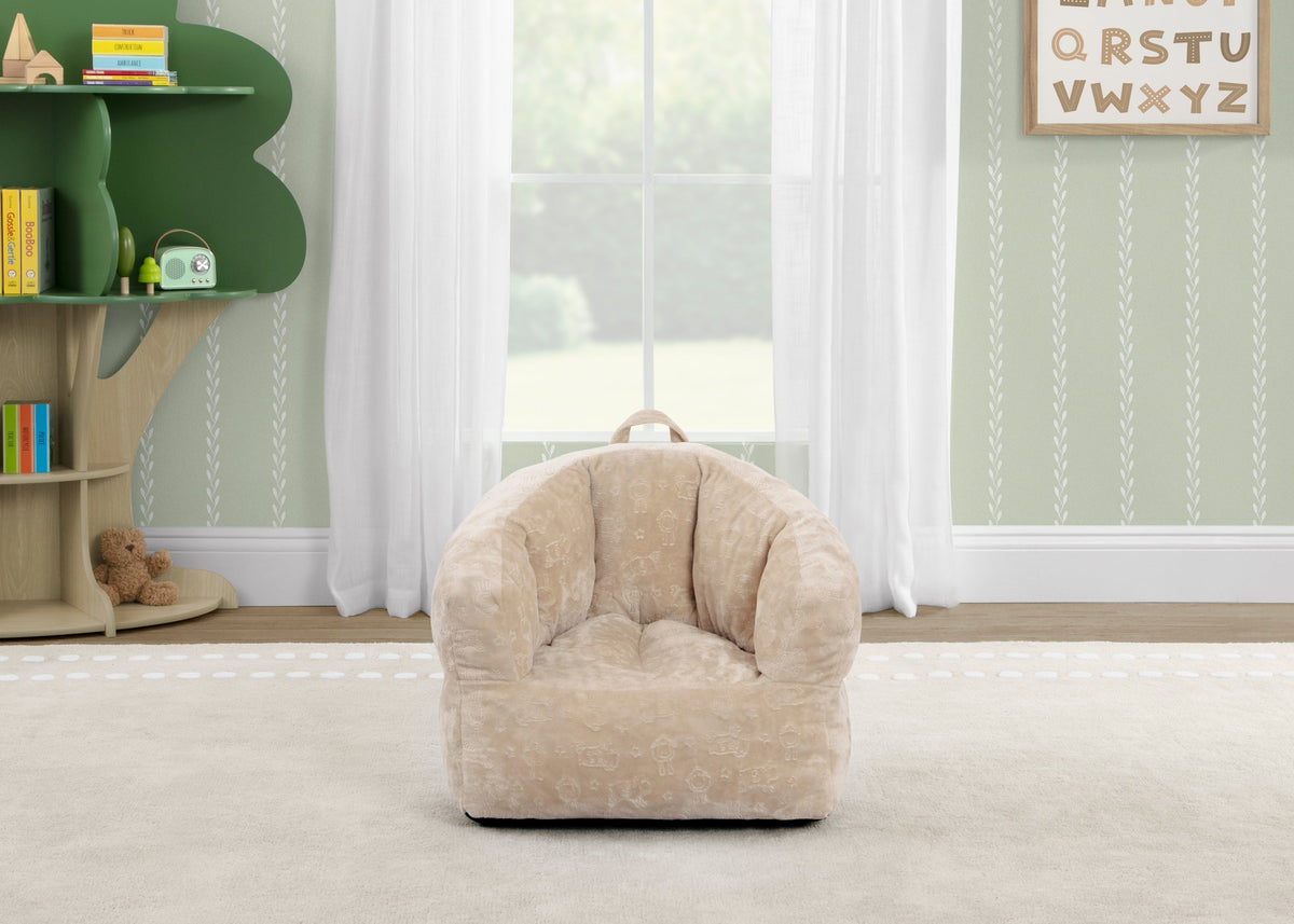 Kids Plush Barrel Chair