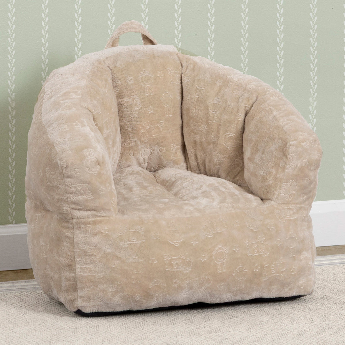 Kids Plush Barrel Chair