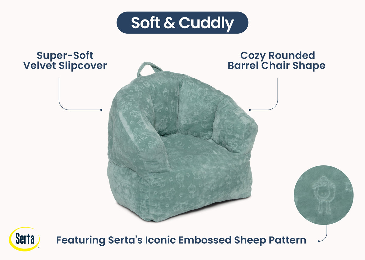 Kids Plush Barrel Chair