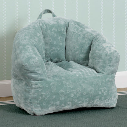 Kids Plush Barrel Chair