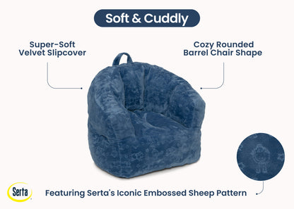 Kids Plush Barrel Chair