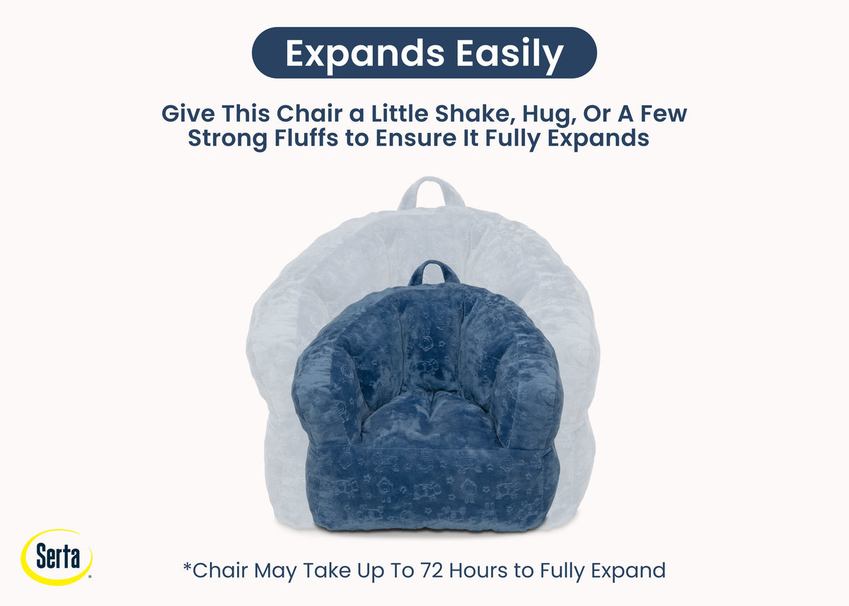 Kids Plush Barrel Chair