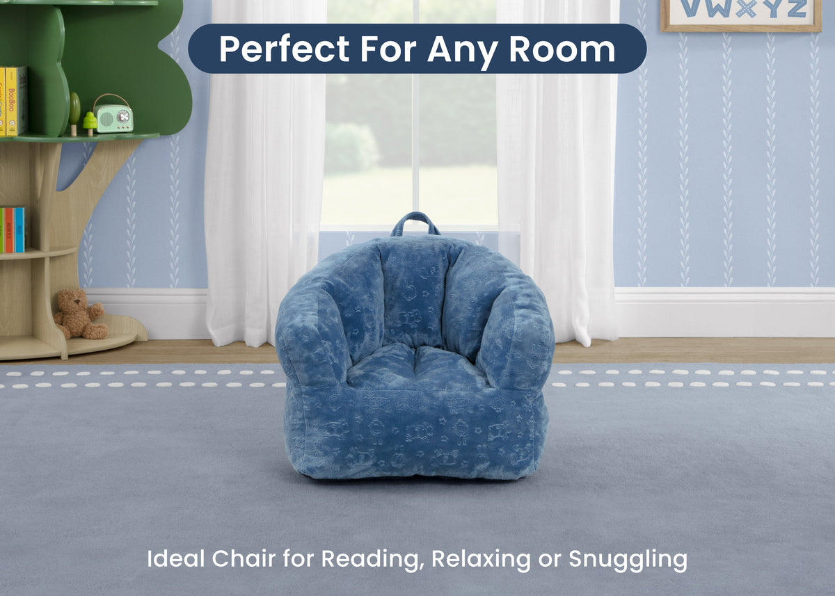 Kids Plush Barrel Chair
