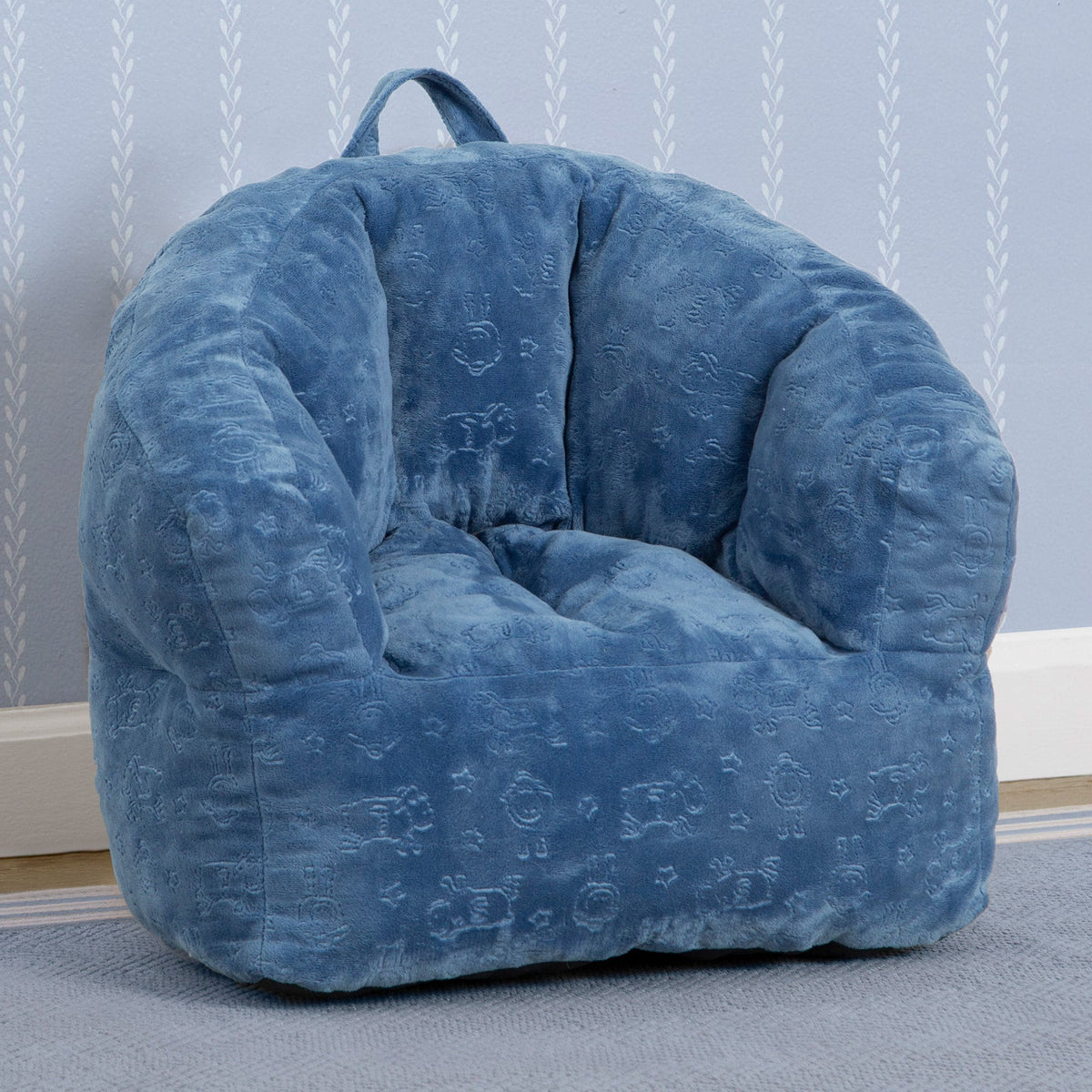 Kids Plush Barrel Chair