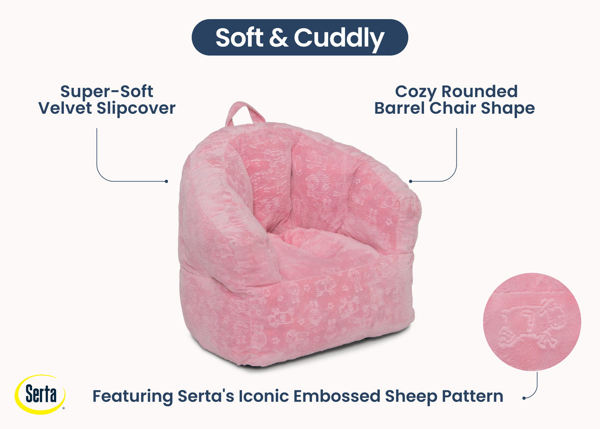Kids Plush Barrel Chair