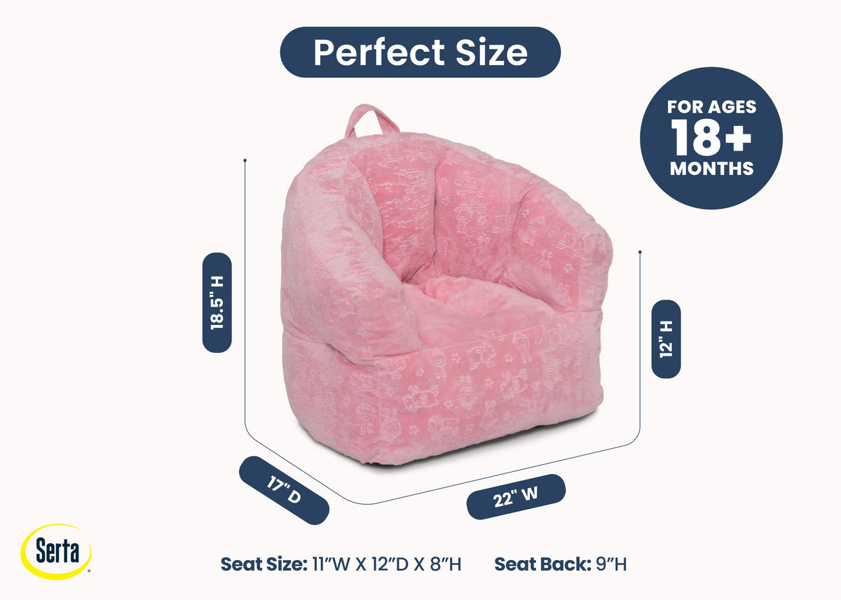 Kids Plush Barrel Chair