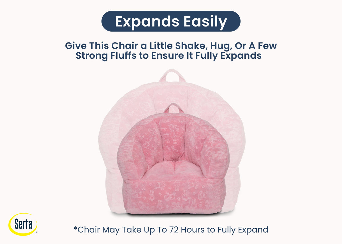 Kids Plush Barrel Chair