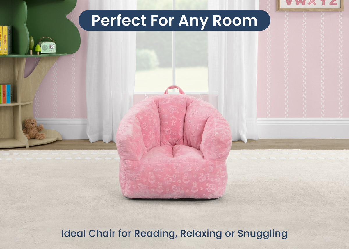 Kids Plush Barrel Chair