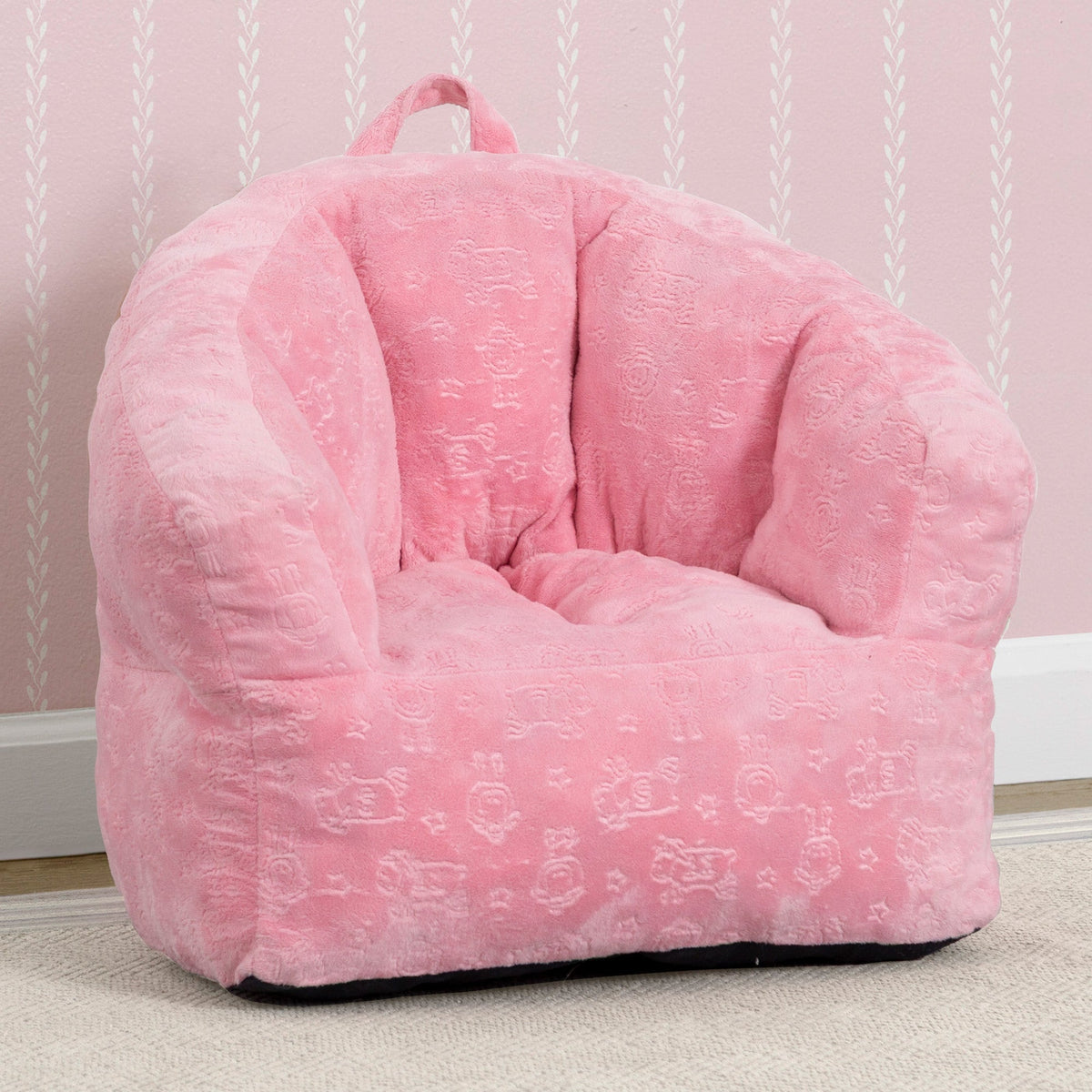 Kids Plush Barrel Chair