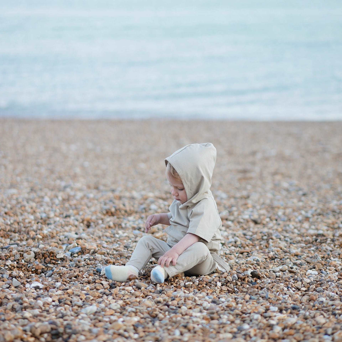 JBØRN Organic Cotton Baby Suspender Leggings