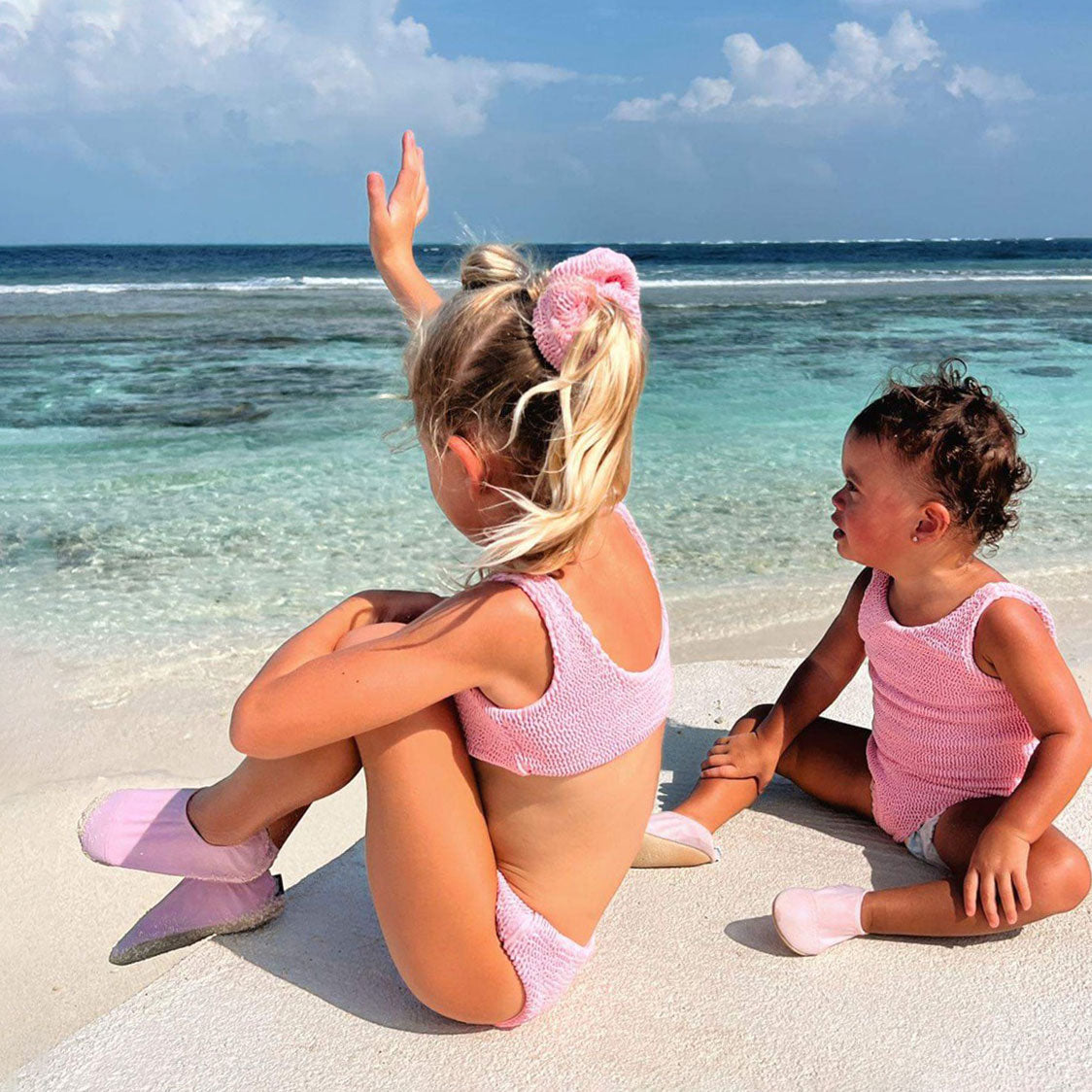JBØRN Baby Girl Crinkle Bikini