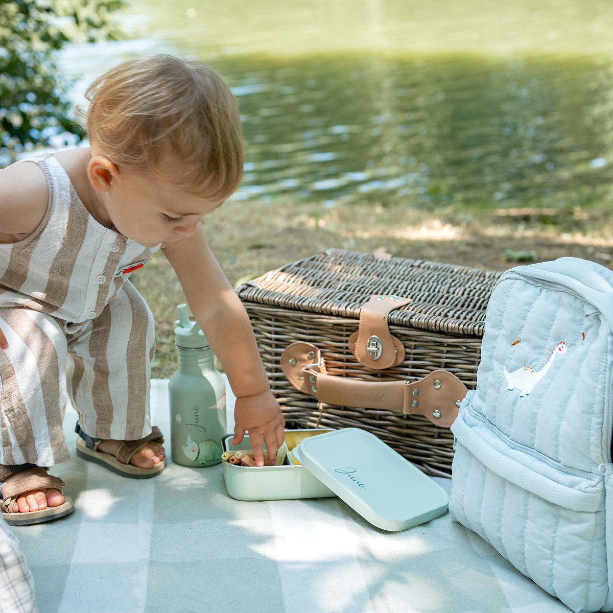 JBØRN Little Explorer Set | Backpack, Water Bottle & Lunch Box