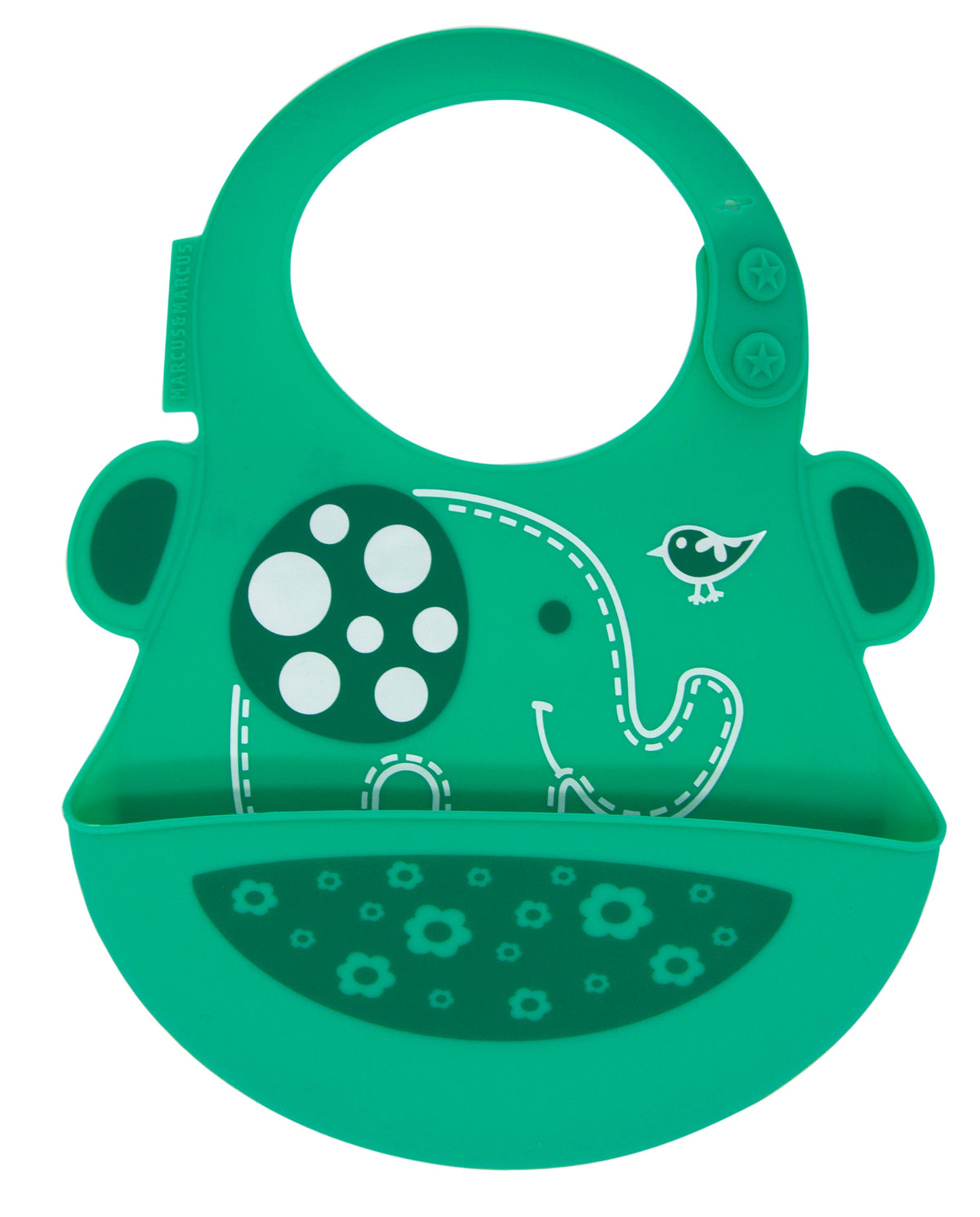 Marcus & Marcus Silicone Baby Bib – BPA-Free Adjustable Feeding Bib with Crumb Catcher