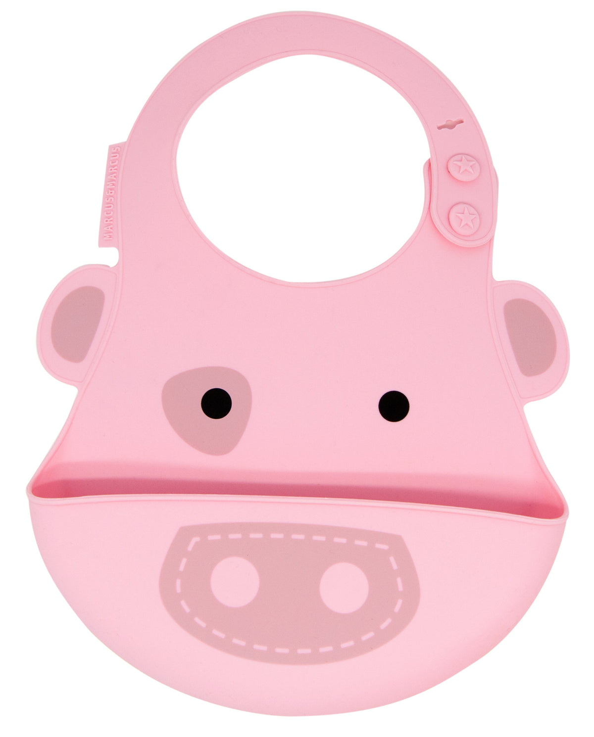 Marcus & Marcus Silicone Baby Bib – BPA-Free Adjustable Feeding Bib with Crumb Catcher