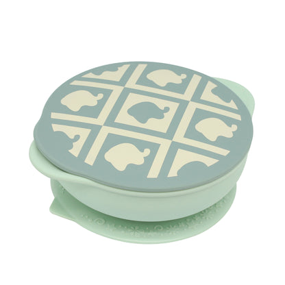 Marcus & Marcus Silicone Suction Bowl with Lid – BPA-Free Baby Bowl for Baby-Led Weaning