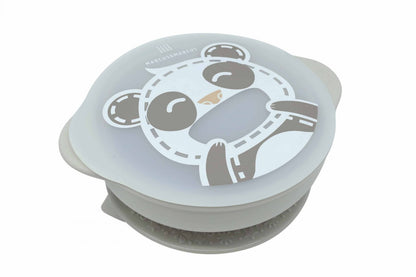 Marcus & Marcus Silicone Suction Bowl with Lid – BPA-Free Baby Bowl for Baby-Led Weaning