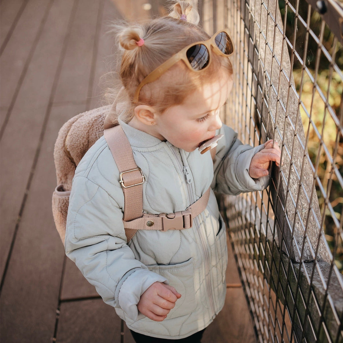 JBØRN Teddy Kids Backpack with Chest Strap