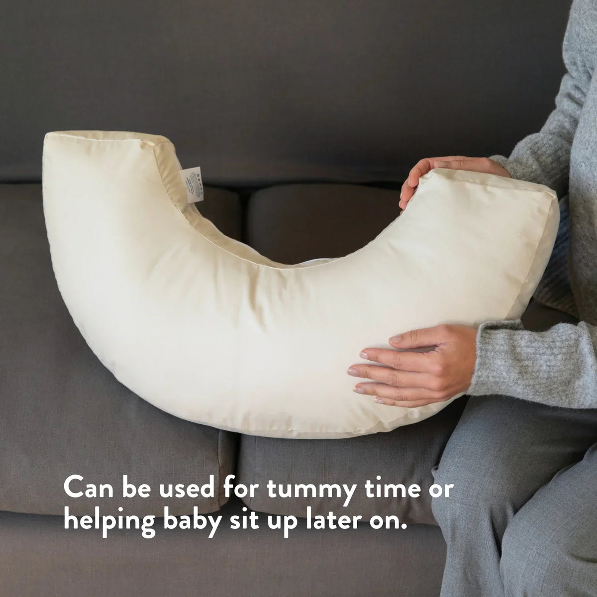Organic Cotton & British Wool Nursing Pillow - Bottle & Breastfeeding