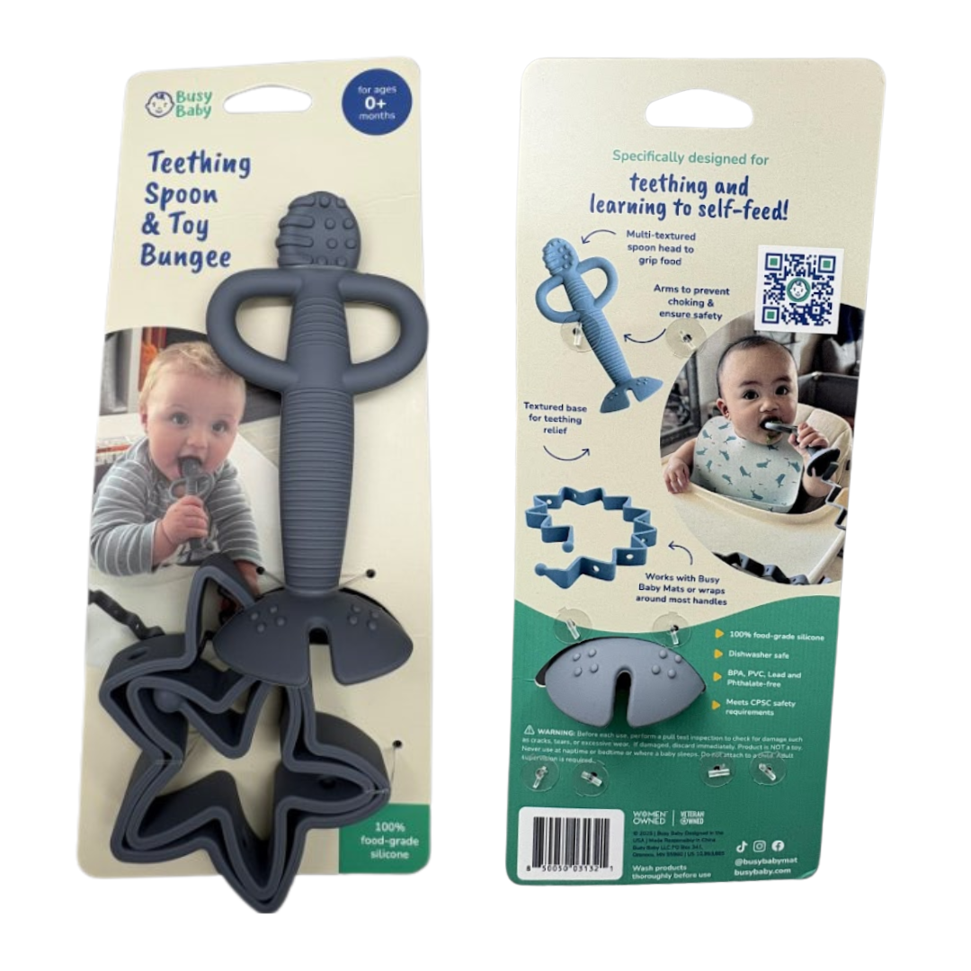 Teething Spoon & Toy Bungee