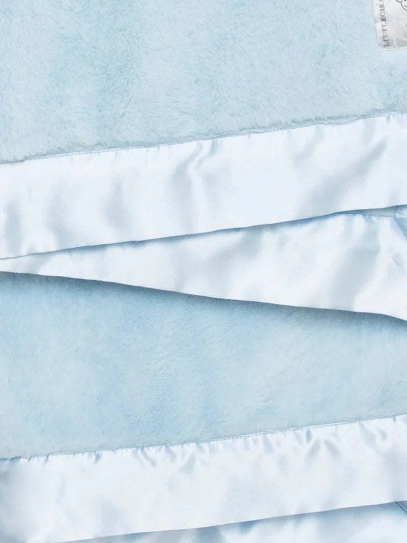 Blue Posh Mink Baby Blanket