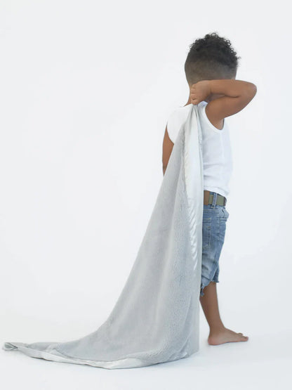 Blue Posh Mink Baby Blanket
