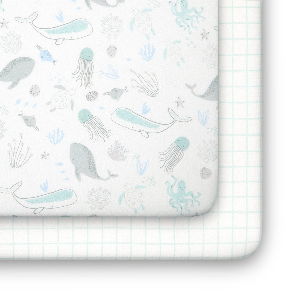 Sea Life Fitted Crib Sheets - 2 Pack