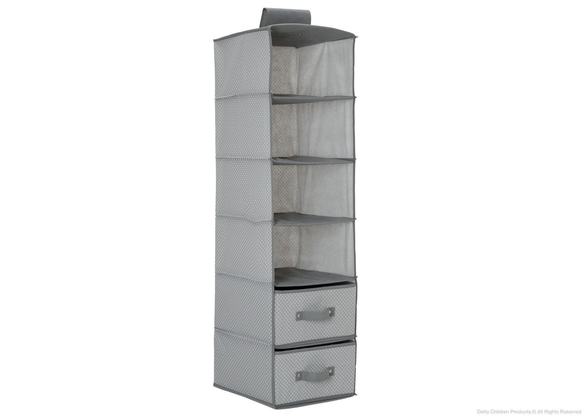 6 Shelf Storage with 2 Drawers