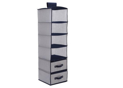 6 Shelf Storage with 2 Drawers