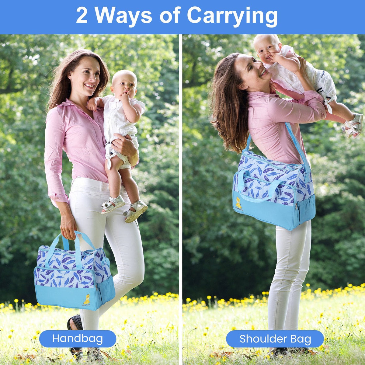 5-Piece Diaper Travel Bag Set