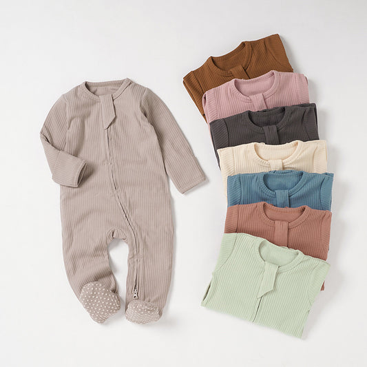 Baby Bodysuit Ribbed Fabric Romper